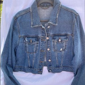 Aeropostale cropped jean jacket size XXL